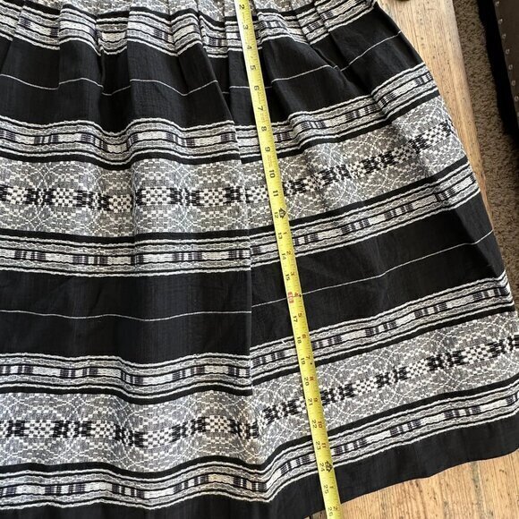 Vintage‎ Black and White Patterned Skirt - Picture 6 of 7